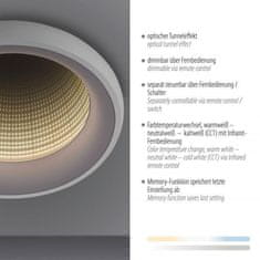 PAUL NEUHAUS JUST LIGHT LED stropní svítidlo bílé s tunelovým efektem stmívatelné dálkový ovladač CCT 2700-5000K LD 14394-16