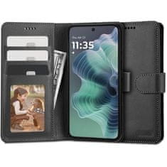 Tech-protect Wallet knížkové pouzdro na Motorola Moto G35 5G, černé