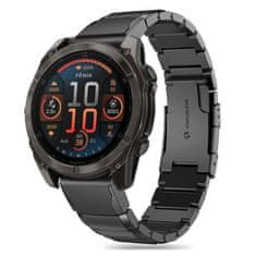 Tech-protect Steelband řemínek na Garmin Fenix 5 / 6 / 6 Pro / 7 / 8 47mm / E black