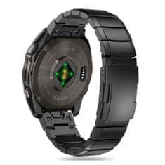 Tech-protect Steelband řemínek na Garmin Fenix 5 / 6 / 6 Pro / 7 / 8 47mm / E black