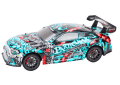 Lean-toys Velké Auto Sportovní Na Dálkové Ovládání Rc 1:8 Světla Zvuky Graffiti