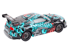 Lean-toys Velké Auto Sportovní Na Dálkové Ovládání Rc 1:8 Světla Zvuky Graffiti