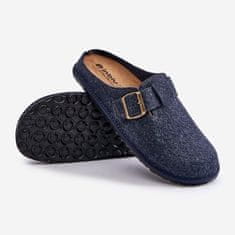 Inblu Pohodlné pánské pantofle s přezkou Navy Blue velikost 46