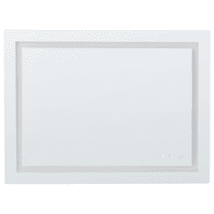 shumee Nástěnné LED zrcadlo 80 x 60 cm stříbrné PRENOIS