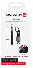 SWISSTEN magnetický Keychain kabel USB-C / USB-C 9,7 CM 71551040