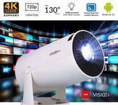 Opticum Wi-Fi Smart 4K projektor s Bluetooth reproduktorem Opticum RED VISION X1, Netflix