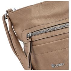 Coveri WORLD Trendová dámská koženková crossbody Amily, zemitá