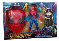 INTEREST Avengers - Sada - Figurek Spidermana + Thanose a maska. Světla zvuk.