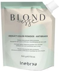 Inebrya Zelený odbarvovací pudr na vlasy Blondesse (Reduct Color Powder - Antibrass) 500 g