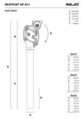 XLC Sedlovka 31.6 x 350mm Comp SP-S11 odpružená Al černá