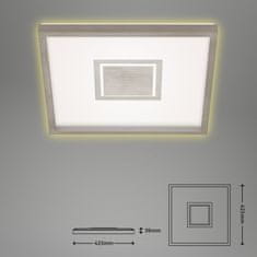 BRILONER BRILONER Svítidlo LED panel, 42,3 cm, 3000 lm, 22 W, matný nikl BRI 7367-112