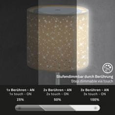 BRILONER BRILONER LED bateriové stolní svítidlo, pr.12,5 cm, LED modul, 3W, 350 lm, taupe IP44 BRILO 7443-011