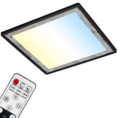 BRILONER BRILONER Ultraploché CCT-svítidlo LED panel s přímým a nepřímým osvětlením, 48 cm, LED, 22 W, 3000 lm, černá-stříbrná BRILO 7459-414