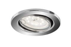 BRILONER BRILONER LED vestavné svítidlo, pr. 8,6 cm, 5 W, chrom BRI 8315-018