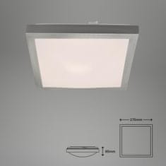 BRILONER BRILONER LED stropní svítidlo, 27 cm, 12 W, bílé-matný nikl BRI 3502-012