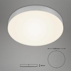 BRILONER BRILONER LED stropní svítidlo, pr. 27,8 cm, 21 W, stříbrná BRI 7066-014