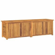 Vidaxl Zahradní úložný box s vložkou 175 x 50 x 55 cm masivní teak