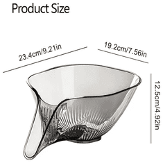 Netscroll Praktické síto, scedění, mytí potravin, mytí, scedění, ukládání jídla, snadná údržba, BPA-free plast, moderní design, dlouhá životnost, Rinser