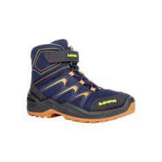 Lowa Boty trekové tmavomodré 32 EU Maddox Warm Mid Gtx