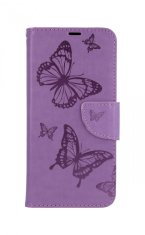 TopQ Pouzdro Xiaomi Redmi Note 8T knížkové Butterfly fialové 64479