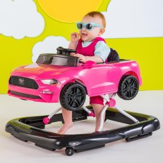 Bright Starts Chodítko 3v1 Ford Mustang Pink 6 m+, do 12 kg