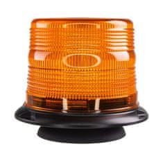 Stualarm LED maják, 12-48V, 48xLED oranžový, magnet, ECE R65 (wl834)