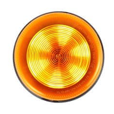 Stualarm LED maják, 12-48V, 48xLED oranžový, magnet, ECE R65 (wl834)