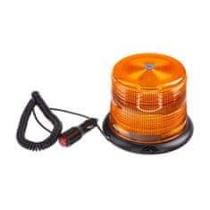 Stualarm LED maják, 12-48V, 48xLED oranžový, magnet, ECE R65 (wl834)