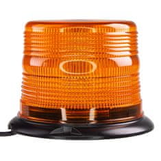 Stualarm LED maják, 12-48V, 48xLED oranžový, pevná montáž, ECE R65 (wl834fix)