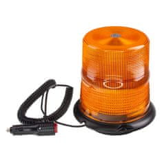 Stualarm LED maják, 12-48V, 60xLED oranžový, magnet, ECE R65 (wl835)