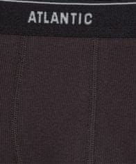 ATLANTIC Pánské boxerky Atlantic 3MH-179 A'3 S-2XL grafitovo-černo-čokoládová XXL