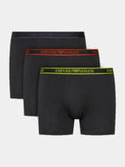 Emporio Armani Pánské boxerky 3PACK 111473 3F717 29821 černé - Emporio Armani XL