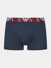 Emporio Armani Pánské boxerky 3PACK 111357 3F715 13911 bílo-vínové-tm.modré - Emporio Armani M