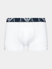 Emporio Armani Pánské boxerky 3PACK 111357 3F715 13911 bílo-vínové-tm.modré - Emporio Armani M