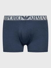 Emporio Armani Pánské boxerky 2PACK 111769 3F720 15876 tm. modro-vínové - Emporio Armani XL