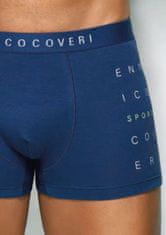 Enrico Coveri Pánské boxerky Enrico Coveri EB1261 Tm. modrá XXL