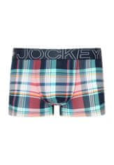 Jockey Pánské boxerky 1814241 B90 tyrkysové káro - Jockey M