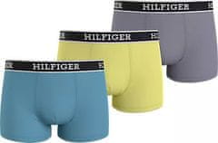 Tommy Hilfiger Pánské boxerky 3Pack UM0UM03185 0UM modré/žluté/šedé - Tommy Hilfiger L