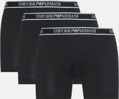 Emporio Armani Pánské boxerky 3Pack 111473 4R717 černé - Emporio Armani 2XL