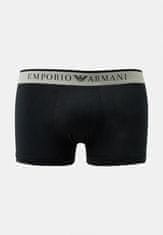 Emporio Armani Pánské boxerky 2Pack 111210 4R542 černé/proužek - Emporio Armani L