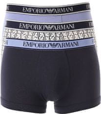 Emporio Armani Pánské boxerky 3Pack 112131 4R717 modré - Emporio Armani XL