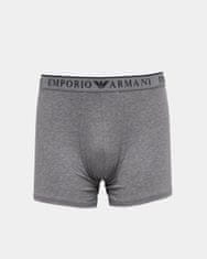 Emporio Armani Pánské boxerky 2Pack 111912 4R720 černošedé - Emporio Armani L