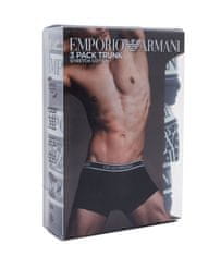 Emporio Armani Pánské boxerky 3Pack 112130 4R717 tm. modré se zelenou - Emporio Armani L