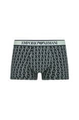 Emporio Armani Pánské boxerky 3Pack 112130 4R717 tm. modré se zelenou - Emporio Armani L