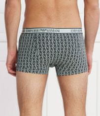 Emporio Armani Pánské boxerky 3Pack 112130 4R717 tm. modré se zelenou - Emporio Armani L