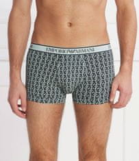 Emporio Armani Pánské boxerky 3Pack 112130 4R717 tm. modré se zelenou - Emporio Armani L