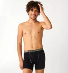 Triumph Pánské boxerky GO ABC Natural B Short 2P - Triumph černá (0004) 000L