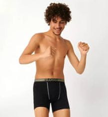 Triumph Pánské boxerky GO ABC Natural B Short 2P - Triumph černá (0004) 000L