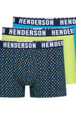 Henderson Pánské boxerky JET 3PAK 42255 AW24 CELADONOVÝ GRANÁT 2XL