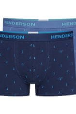 Henderson Pánské boxerky JOY 2PAK 42248 AW24 DENIM-GRANAT L